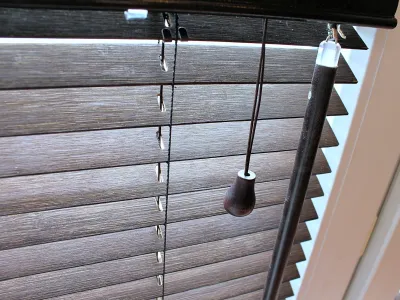 bambusowe żaluzje drewniane 25mm w kolorze wenge